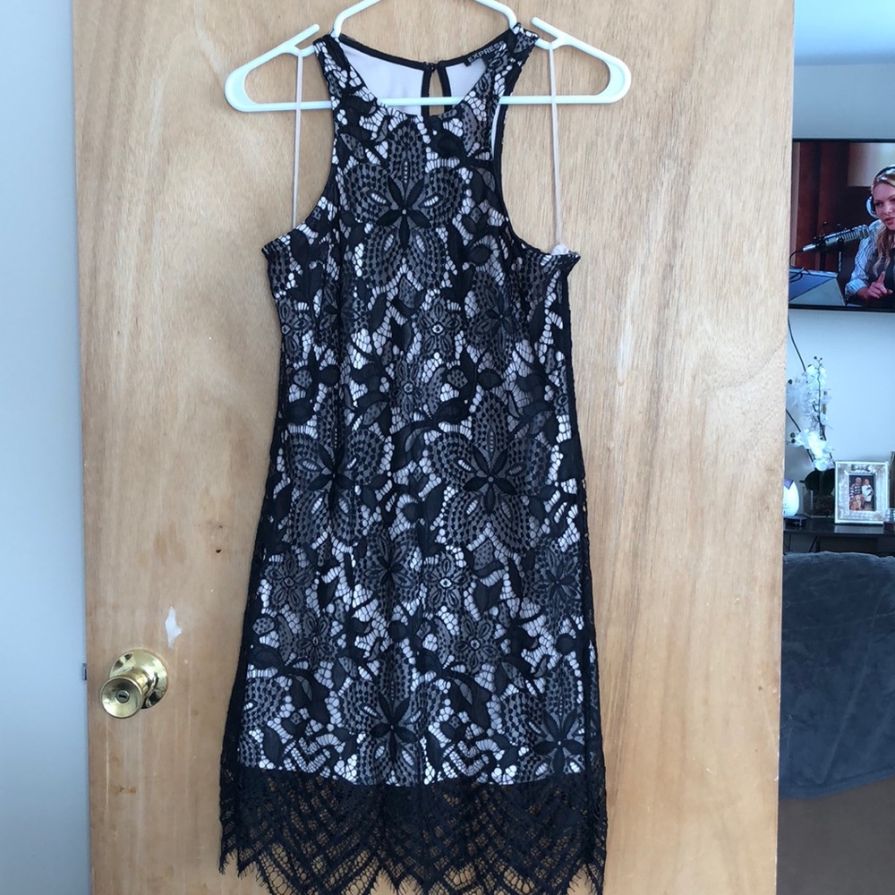 Express black lace dress